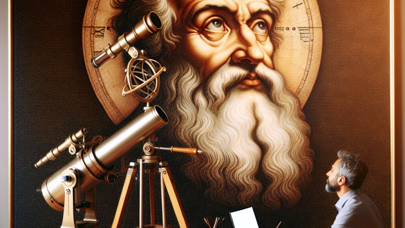 Un testo argomentativo per dimostrare o confutare la seguente tesi: Ciò che Galileo fece e che nessuno prima aveva fatto, fu di usare il telescopio in modo tale che i segreti dell'universo si offrissero alla conoscenza umana 'con certezza'