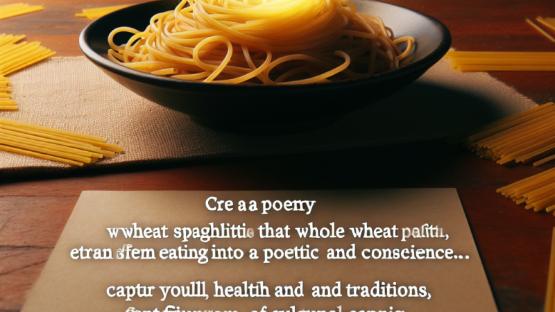 Una poesia sugli spaghetti integrali